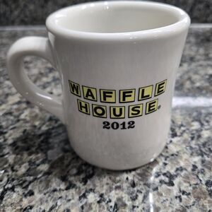 Waffle House Restaurant Mug Tuxton White Heavy Diner Coffee Cup 2012